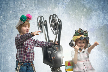 Children in a cinema