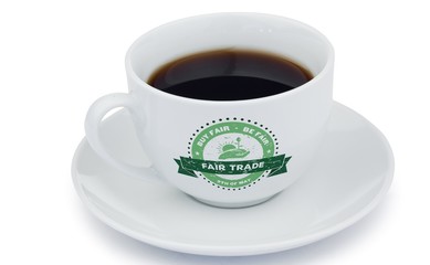 Composite image of fair trade graphic