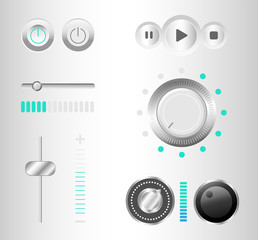 Music playing interface vector