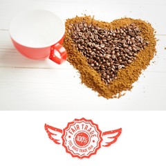 Composite image of fair trade graphic