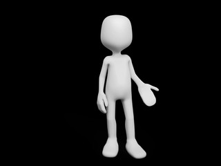 Bonhomme_montre en bas_fond noir