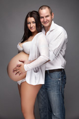 young pregnant couple