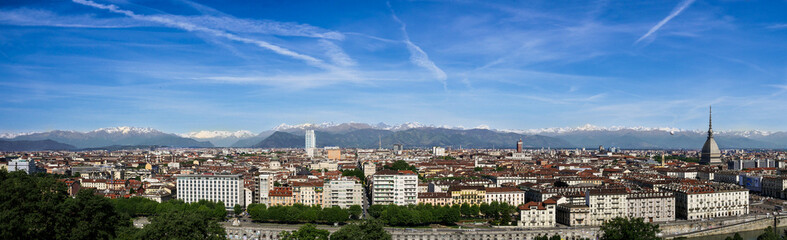 Beautiful view of Turin, Italy