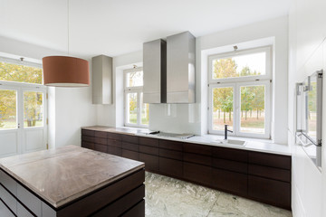 Modern kitchen in new home