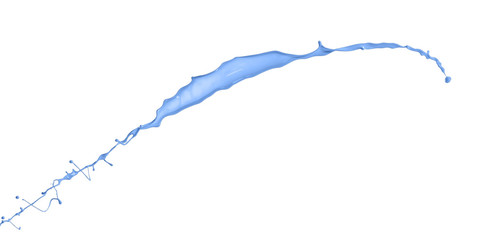 Fototapeta na wymiar Blue splash isolated on white background