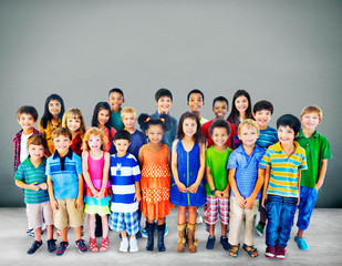 Obraz premium Kids Children Diversity Happiness Group Cheerful Concept