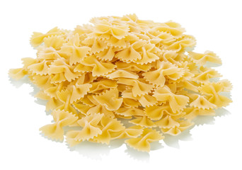Uncooked italian pasta