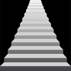 Fototapeta na wymiar Mysterious stairs. Vector illustration