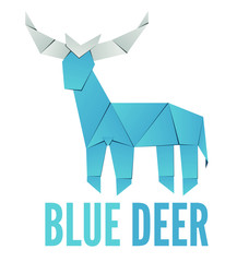 Deer logo design on white background for your company