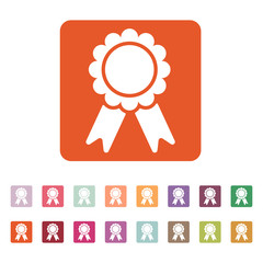 The award icon. Achievement symbol. Flat