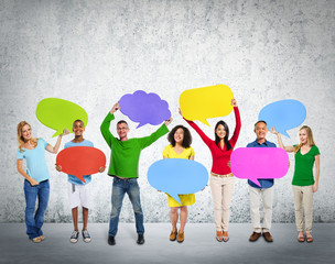 Naklejka premium Diversity Ethnicity Global Community Communication Concept