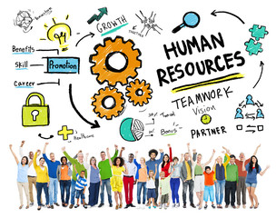 Obraz na płótnie Canvas Human Resources Employment Job Teamwork People Concept