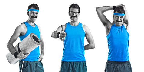 Sportman with thumb up