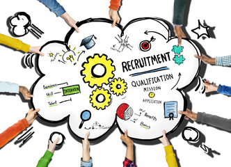 Diversity Hands Recruitment Search Opportunity Concept