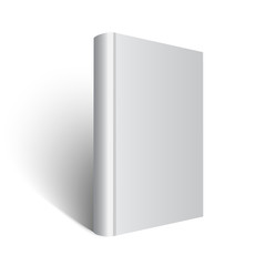 Naklejka premium standing gray book illustration on white