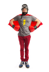 Super hero in front position