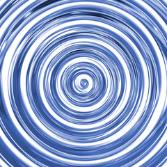 3D blue wave, mirror spiral