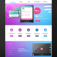 Vector website template 
