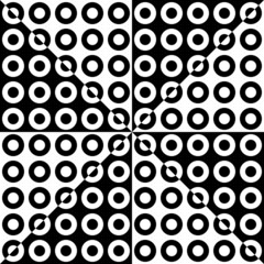Seamless Circle, Square and Triangle Pattern