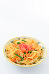 沖縄料理の素麺チャンプルー 