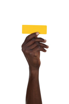 Hand halten Satzzeichen Strich Bindestrich