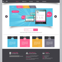 website template for smart phone company 