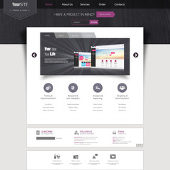 Template for website, eps10 vector 