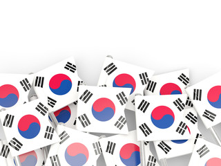 Flag pin of south korea