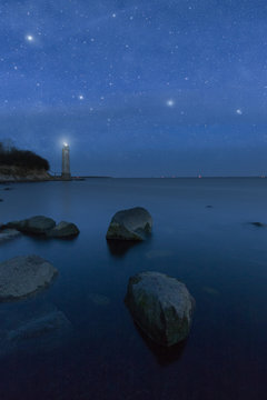 Leuchtturm Maltzien auf der Insel Rügen