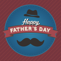 Fototapeta premium Happy Father's Day Badge