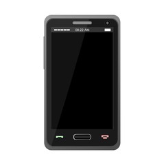 Black Realistic Mobile Phone