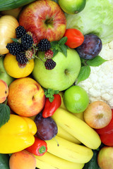 Fruits and vegetables