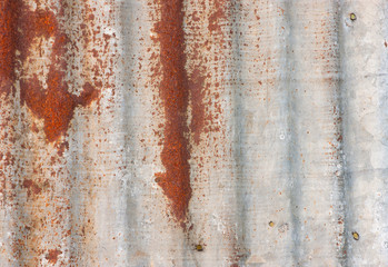 Rust on galvanized sheet