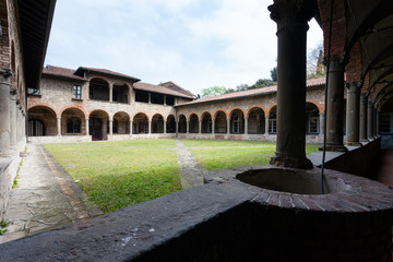 Fototapeta premium Chiostro, Convento di San Francesco, Bergamo