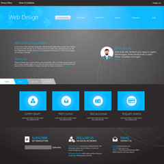 Web Design, elements. Templates for website. 