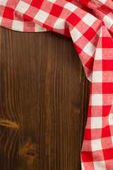 Obraz premium cloth napkin on wood