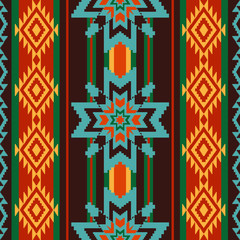 Absract  ethnic pattern with stars - 83251532