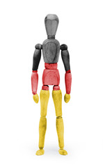 Wood figure mannequin with flag bodypaint - Germany