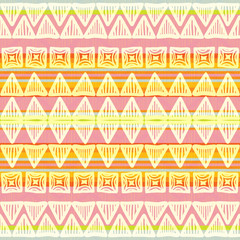 Fabric pattern in tribal style