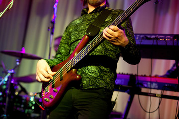 Obraz premium Guitarist on stage