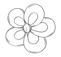 ribbon on the white background