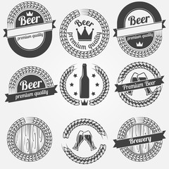 Beer labels or badges