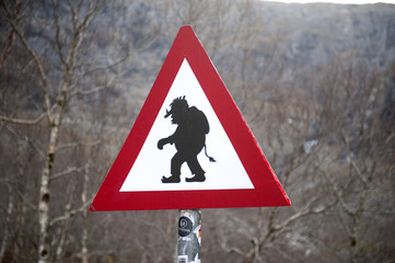 Caution Troll crossing!!! - obrazy, fototapety, plakaty