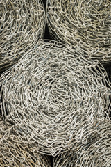 close up a roll of wire