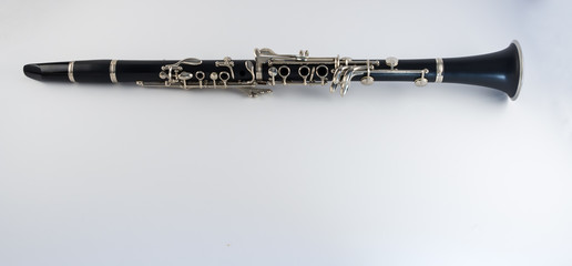 Clarinet on White Background