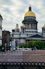 View of the Isaac Cathedral in Saint-Petersburg