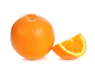 orange isolate on white background