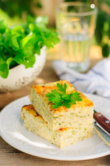 Zucchini Rice Slice