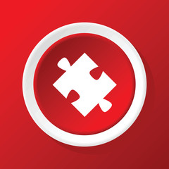 Ink pen icon on red