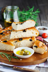 Italian focaccia bread